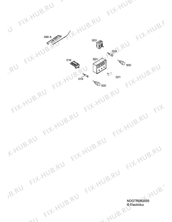 Взрыв-схема плиты (духовки) Aeg Electrolux B3101-5-B - Схема узла Functional parts